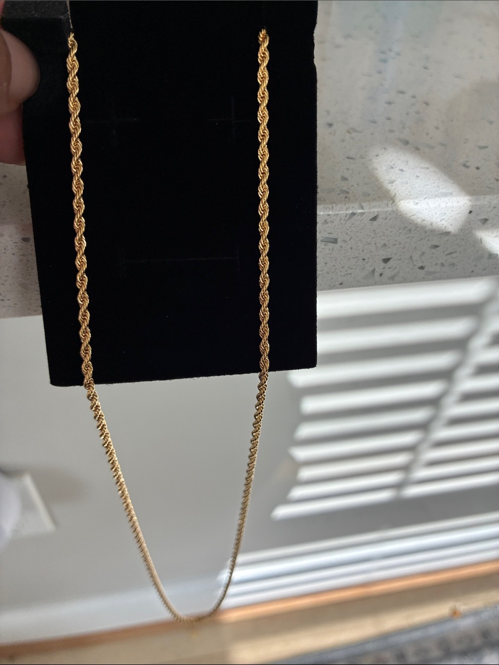 14K Gold Rope Chain Necklace - Women’s Jewelry